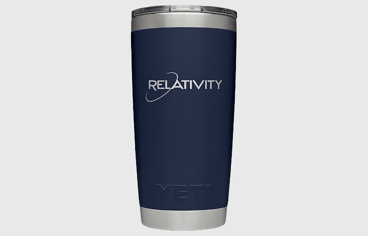 Laser engraved Yeti tumbler